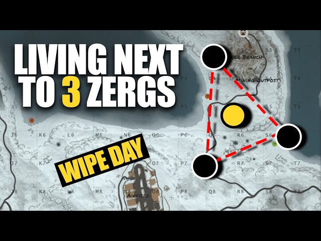 LIVING AMONG THE ZERGS and GETTING RAIDED on WIPE DAY | Rust Solo Survival (1 of 4)