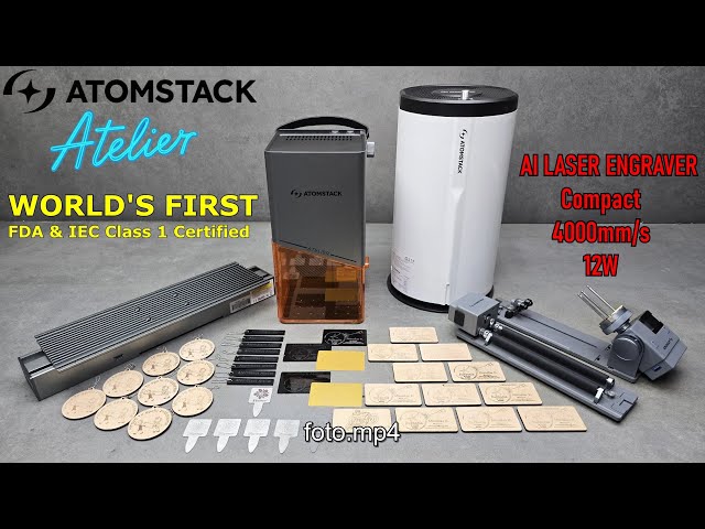 🎥 Ultra Fast Galvo Laser AtomStack Atelier – World's First FDA & IEC Certified  AI  Laser Engraver