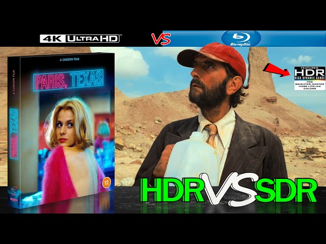 Paris, Texas 1984 HDR ANALYSIS 4K Blu Ray vs 1080p BD SDR 100nits #TRUE_DIFFERENCE #WATCH_IN_HDR