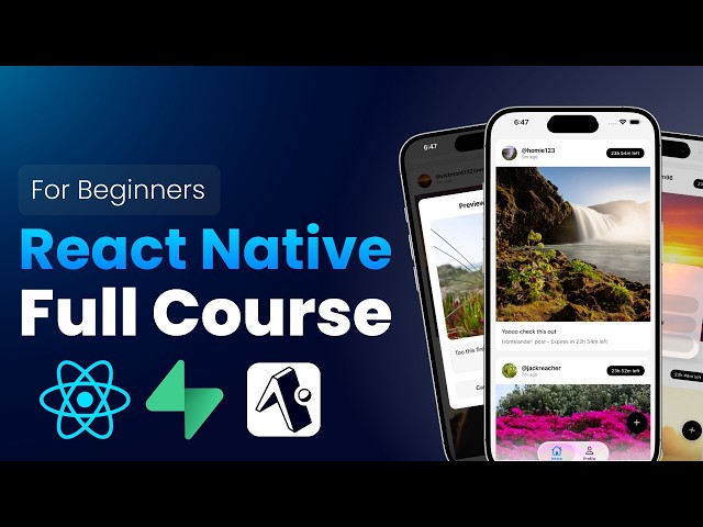 React Native Full Course 2026 | Build a Mobile App Using Expo