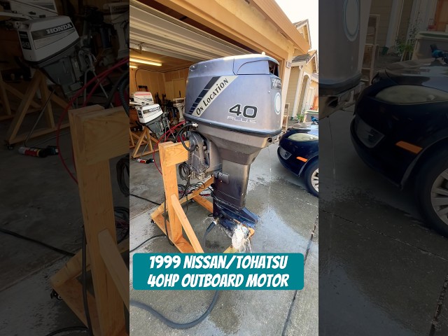 1999 Nissan 40hp 2 stroke outboard motor #nissan#tohatsu#boat