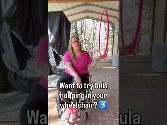 Learn how to hula hoop as a wheelchair user! ♿️💪🏼