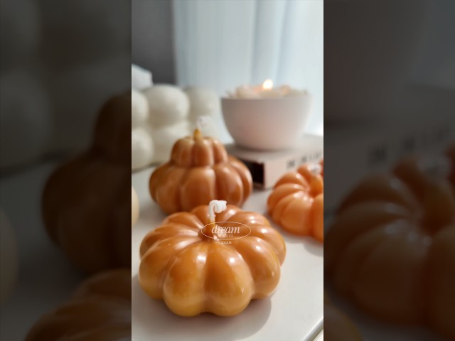 🍂obsessed with these fall pumkin candles 🎃🕯️#FallVibes #candle #candlemaker #smallbusiness