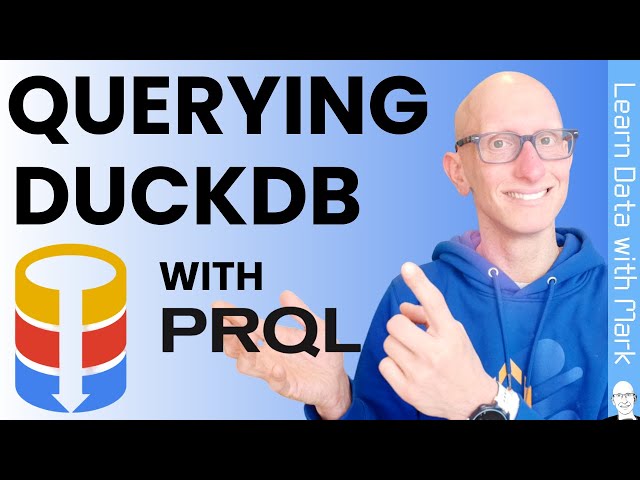 Querying DuckDB with PRQL