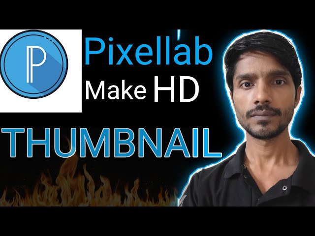 How to Make a YouTube Thumbnail in PixelLab 🔥 | Full Tutorial