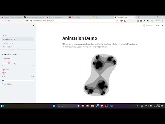 How to create your first Python Streamlit app - Sereamlit hello