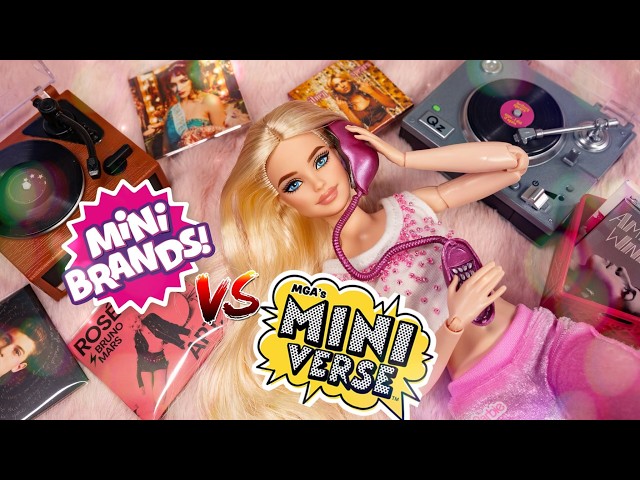 Versus : Mini Brands Vinyl vs  MGA’s Miniverse Real Music Vinyl | Which Is Better For Barbie?