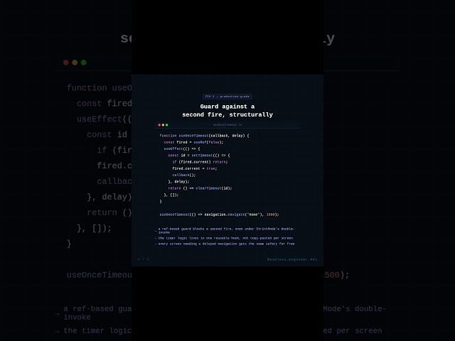 One navigate() call. It fired six times. 🔖