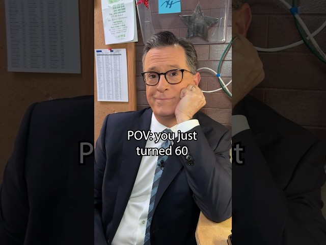 Stephen Colbert is 60 today! Happy Birthday to our host - you don’t look a day over 29. 😉 #shorts