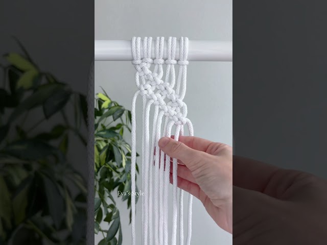 🤍☺️ #macrame #macrametutorial #macramelove #macrameinspiration #macramepattern #macrameknots