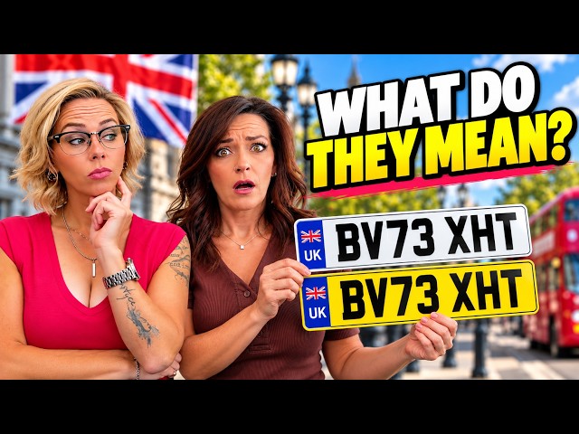 Americans React: British Number Plates | What Do They Mean?