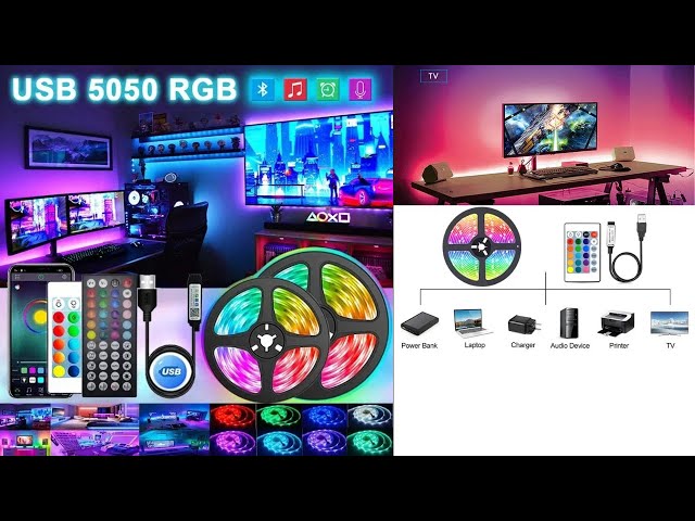 USB LED Strip Lights Review | Best RGB Light Strip for Room, TV, & Gaming Setup