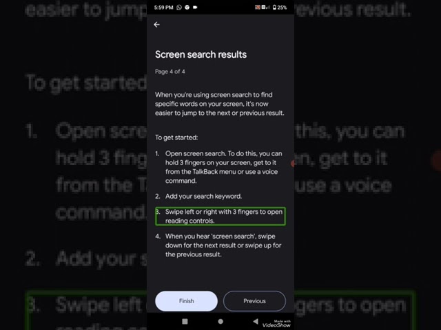 Google TalkBack 15.1 new latest update customise web controls screen search on reading menu 💯💯💯