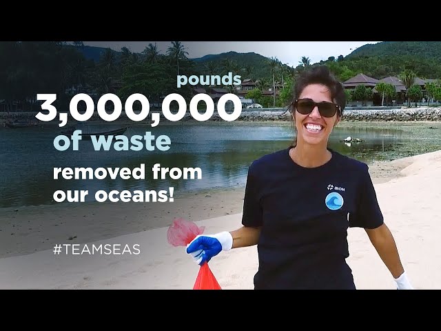 3,000,000 pounds of waste removed from our oceans