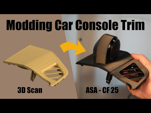 Modding Car Console Trim – 3D Scan to Print Workflow