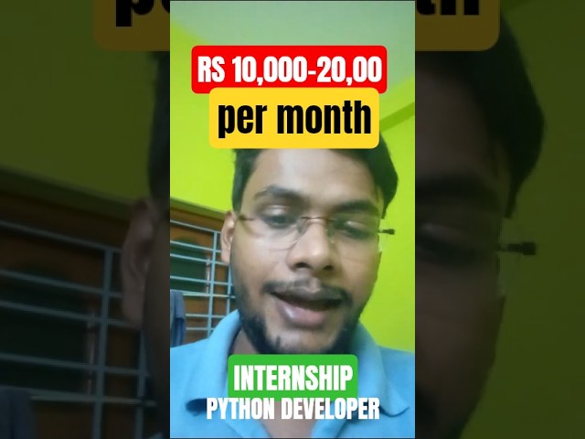 Python developer Internship | UG Students ho to apply karo jaldi #shortfeed