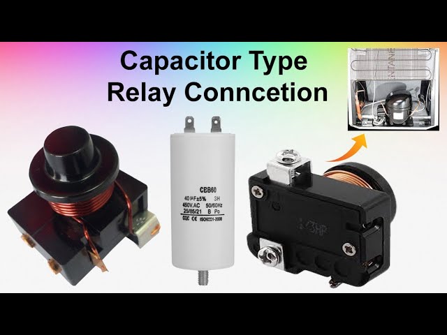 Capacitor Type Relay Connection  || Coil Relay Starting Capacitor Connection Diagram