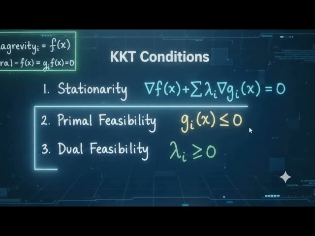 🎯📘 KKT Conditions | Karush–Kuhn–Tucker Conditions | Optimization 🧮✨