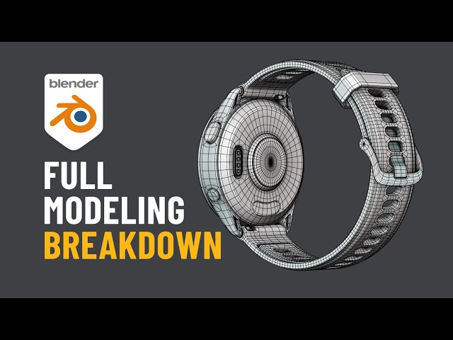 Blender Product Modeling Tutorial – Smartwatch Full Process Breakdown