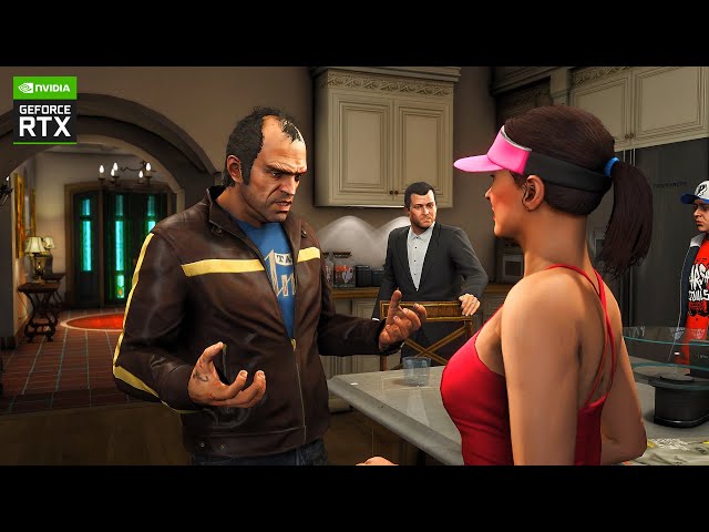 GTA 5 'Fame or Shame' Mission on RTX™ 3090 - QuantV 3.0.0 Realistic Graphics Mod Gameplay