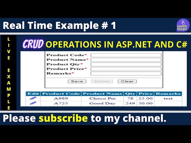 🚀 Complete CRUD Operations in ASP.NET C# with SQL Server | Step-by-Step Tutorial