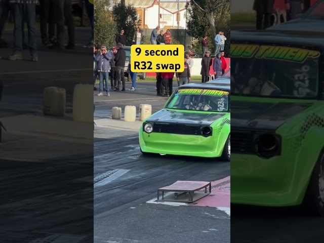 9 second NITRO R32 MK1🔥🇿🇦 #mk1 #r32swap #6cylinder #nitro #vw #youtubeshorts