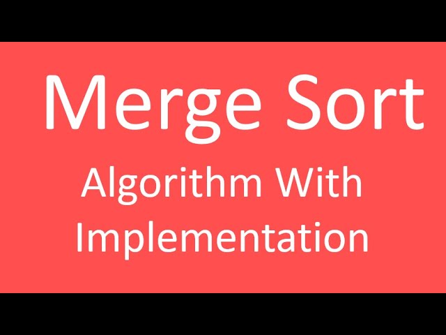 Merge Sort Algorithm || Code in C# || Sortings