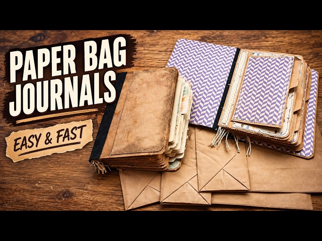 Turn Paper Bags Into Beautiful Little Journals | Easy No-Special-Tools Tutorial