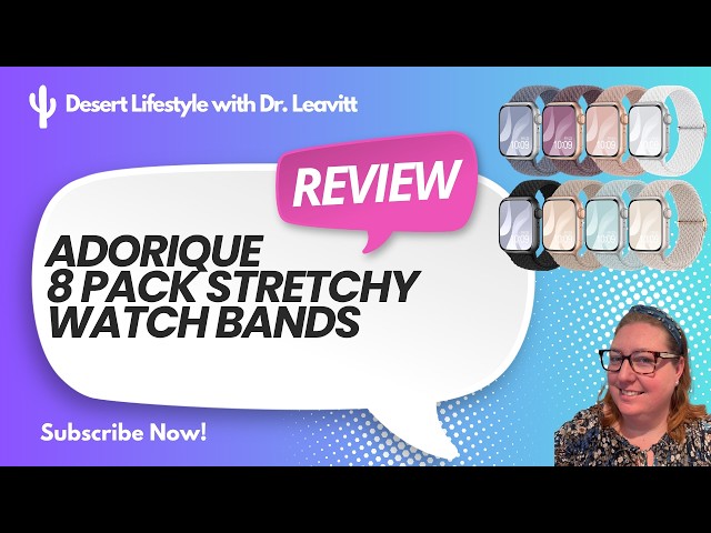 Product Review: Comfortable and adjustable watch bands with great colors!