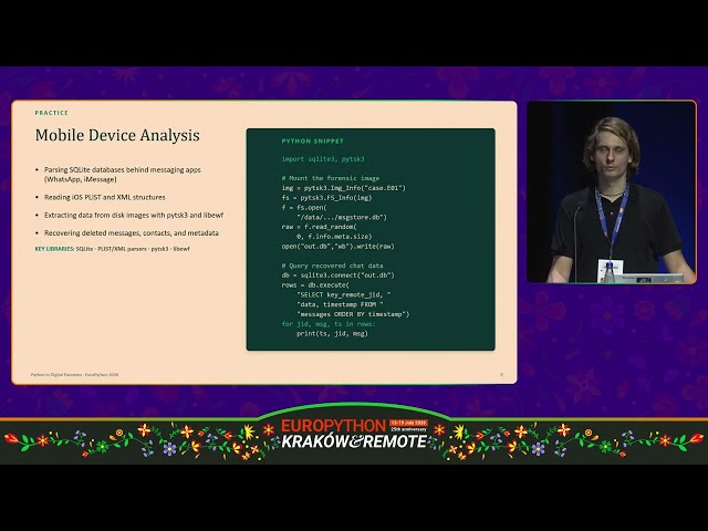 Python in the Service of Justice: Modern Analysis Tools in Forensics - Aleksander, Amelia Bartosiak