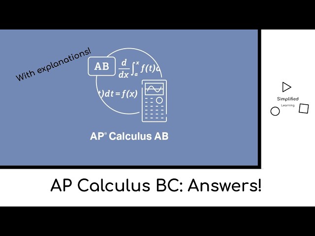 AP Calculus BC - 2026 FRQ Walkthrough and Answers!