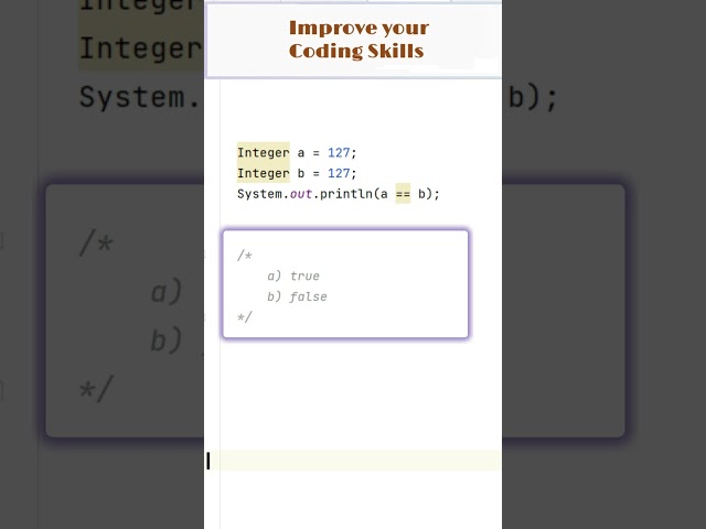 #360 Java Coding Questions | MCQ Type for Practice & Interviews #shorts #java #coding