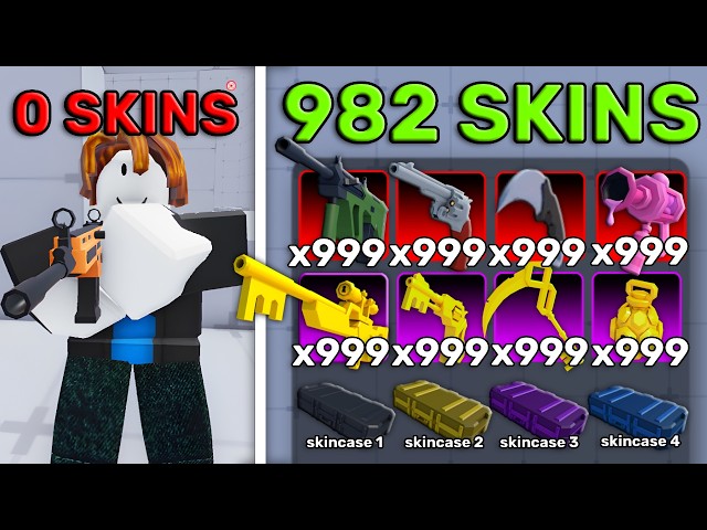 Buying EVERY SKIN as a NOOB in Roblox Rivals!