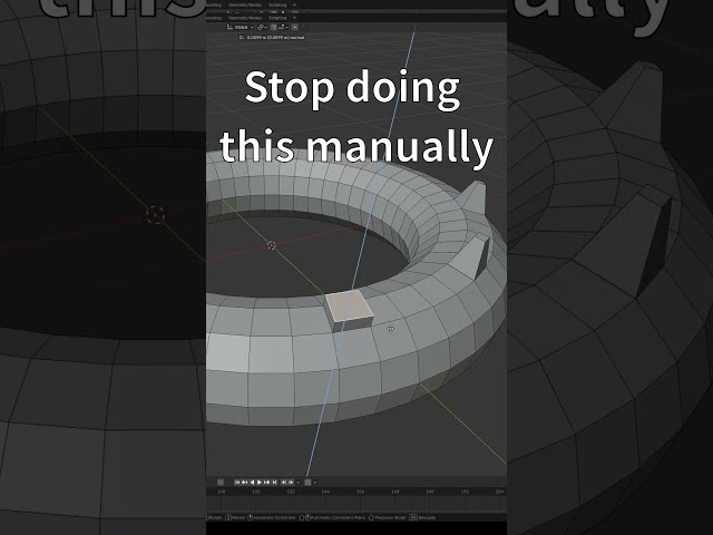 How to Model Spikes FAST in Blender #3d #shorts