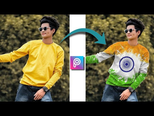 PicsArt - Make Flag On Tshirt Change || 15 August Editing , 26 January Editing || Ghaus Editz