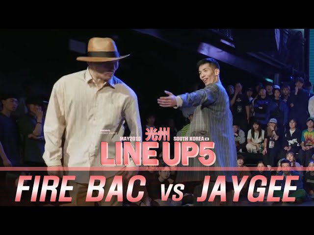 FIRE BAC vs JAYGEEㅣPOPPING Semi Final ㅣ2019 LINE UP SEASON 5