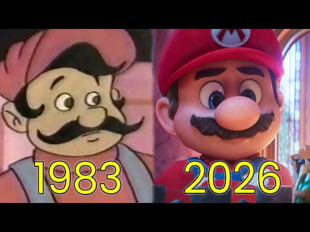 Evolution of Mario in Movies & TV (1983-2026)