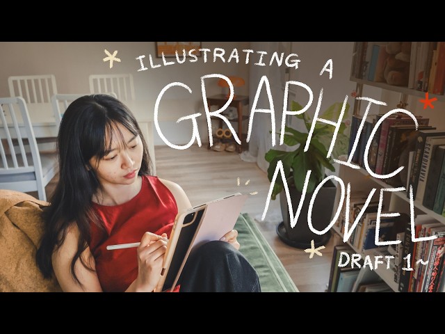I used to hate drawing humans but I overcame it to illustrate my graphic novel ✒️🏫 art vlog