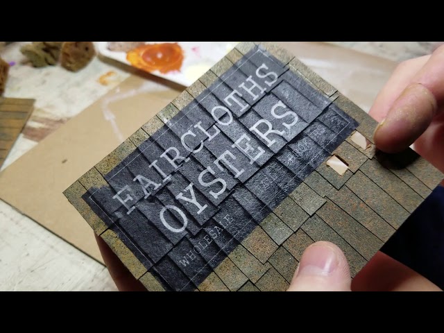 How to apply paper signs to your model railroad structures