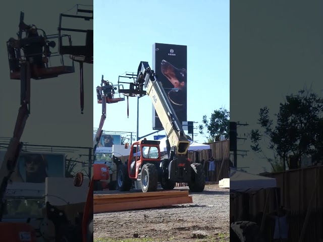 Construction Sunset Blvd Haunted House? Pumpkin Patch? Billboards? Los Angeles CA September 25, 2026
