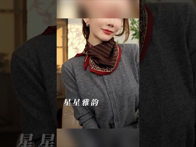 Chic & Silk: Modern Ways to Tie a Scarf#fashion #shorts #accessories #tutorial #ootd
