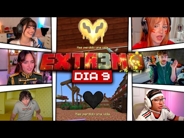 ALL DEATHS FROM DAY 9 | EXTREME MINECRAFT 3 | KARMA PLUS