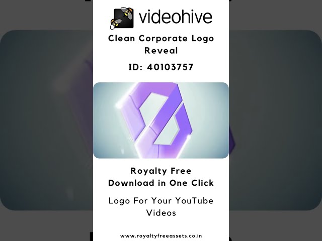 Clean Corporate Logo | Royalty Free YouTube Logo | YouTube Intro | Free Download | 40103757 #shorts