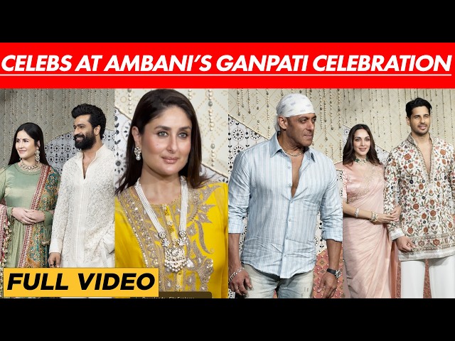 From Kiara-Sidharth to Katrina-Vicky, Celebs Attend Ambani’s Grand Ganpati Celebration