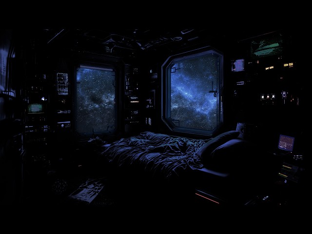 🎵 Dark Calm Space:  Endless Space Journey | Smooth Space Rumble with Ambient Music | 4k | 10 hours