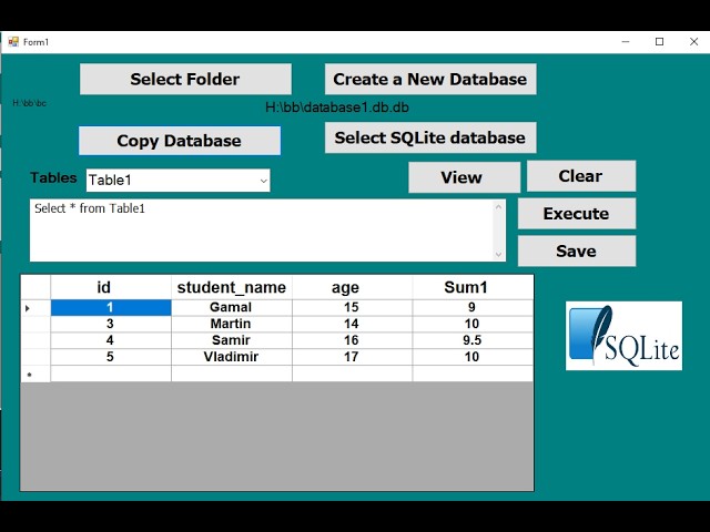 A Beginner-Friendly SQLite Manager Built with VB.NET + Free Download Program