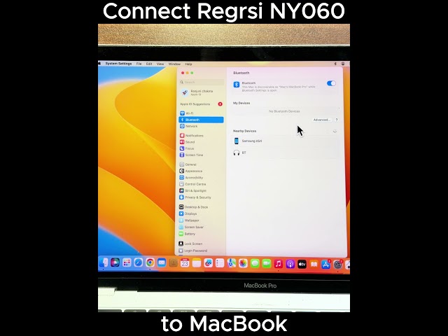 Connect Regrsi NY060 to MacBook