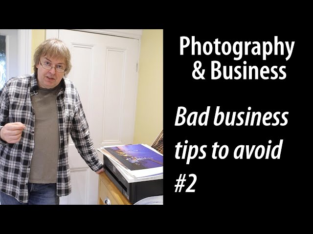 Pro photography business advice - more tips for your competitors #2