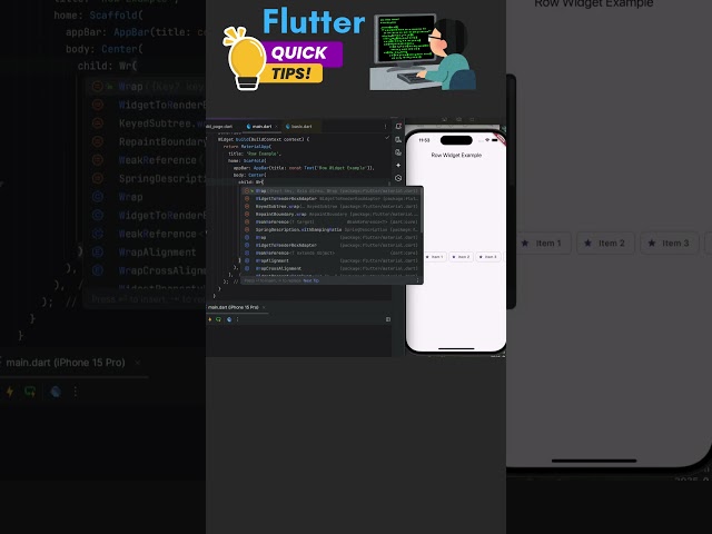Flutter Wrap Widget Explained in 30 Seconds!