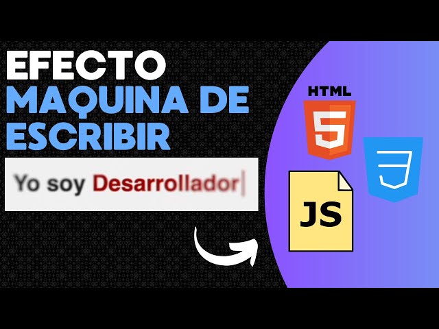 Animaciones con JS - Efecto maquina de escribir | Alejandro Sabater